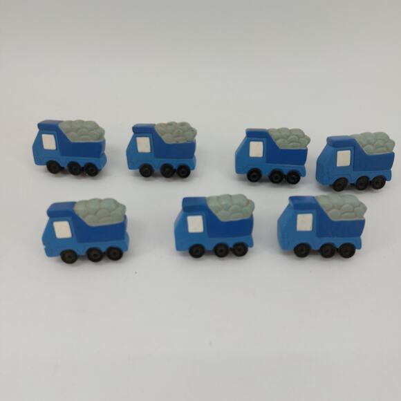 Drawer Knobs Blue Dump Truck  Pulls Boys Room Nursery Home Decoration  Lot of 7 - Picture 4 of 10